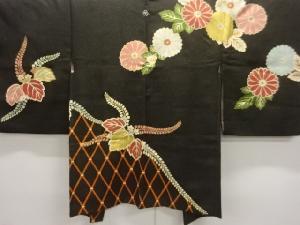 大正ロマン　菊模様一ツ紋絵羽織